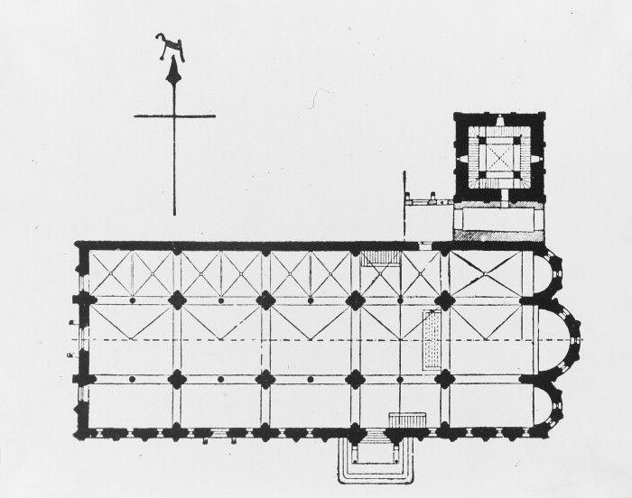 Planimetria (Pianta) della Cattedrale di San Gemignano
